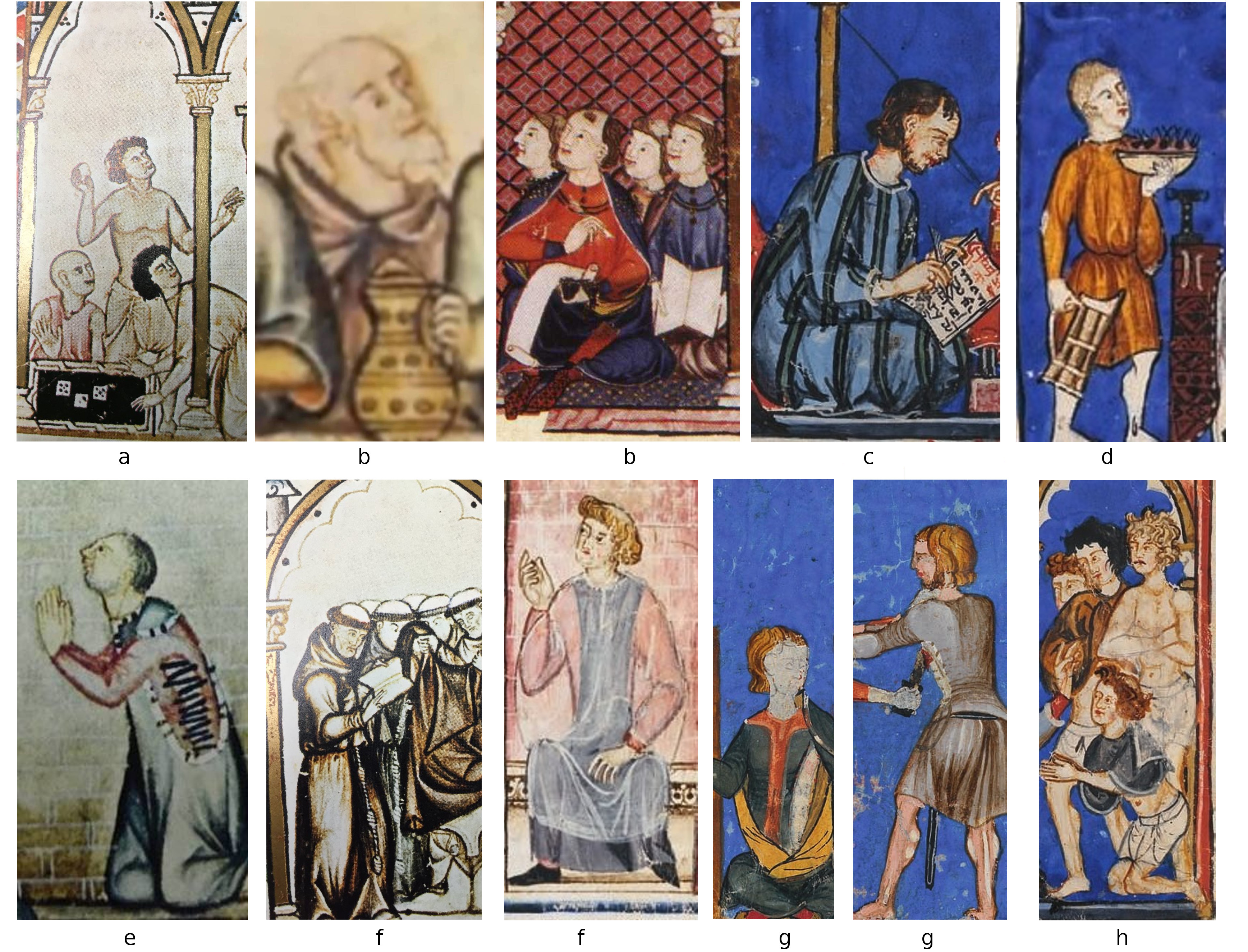 Hair, collage 01, 1283-4 AD, Spain, CSM a LJ