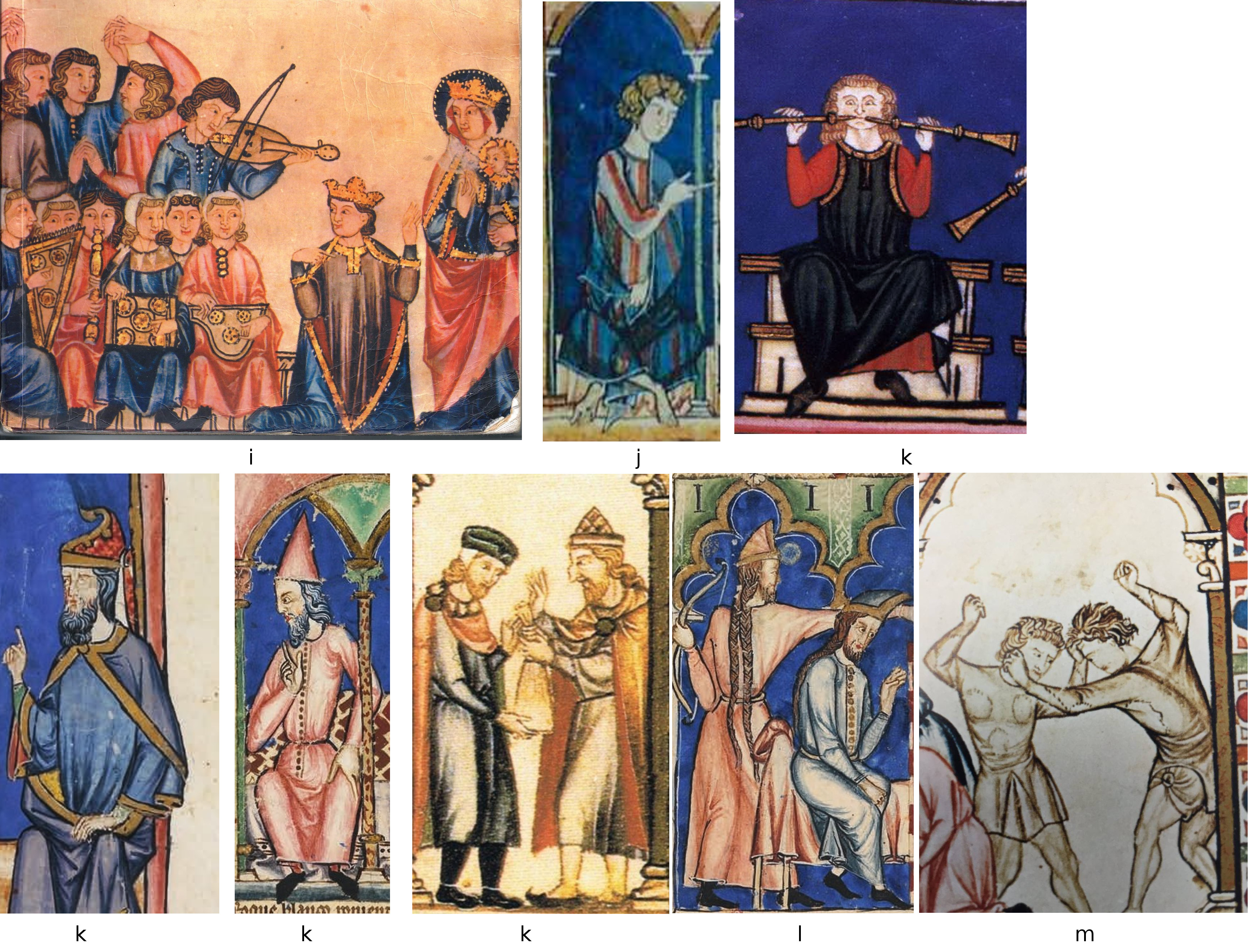 Hair, collage 02, 1283-4 AD, Spain, CSM a LJ