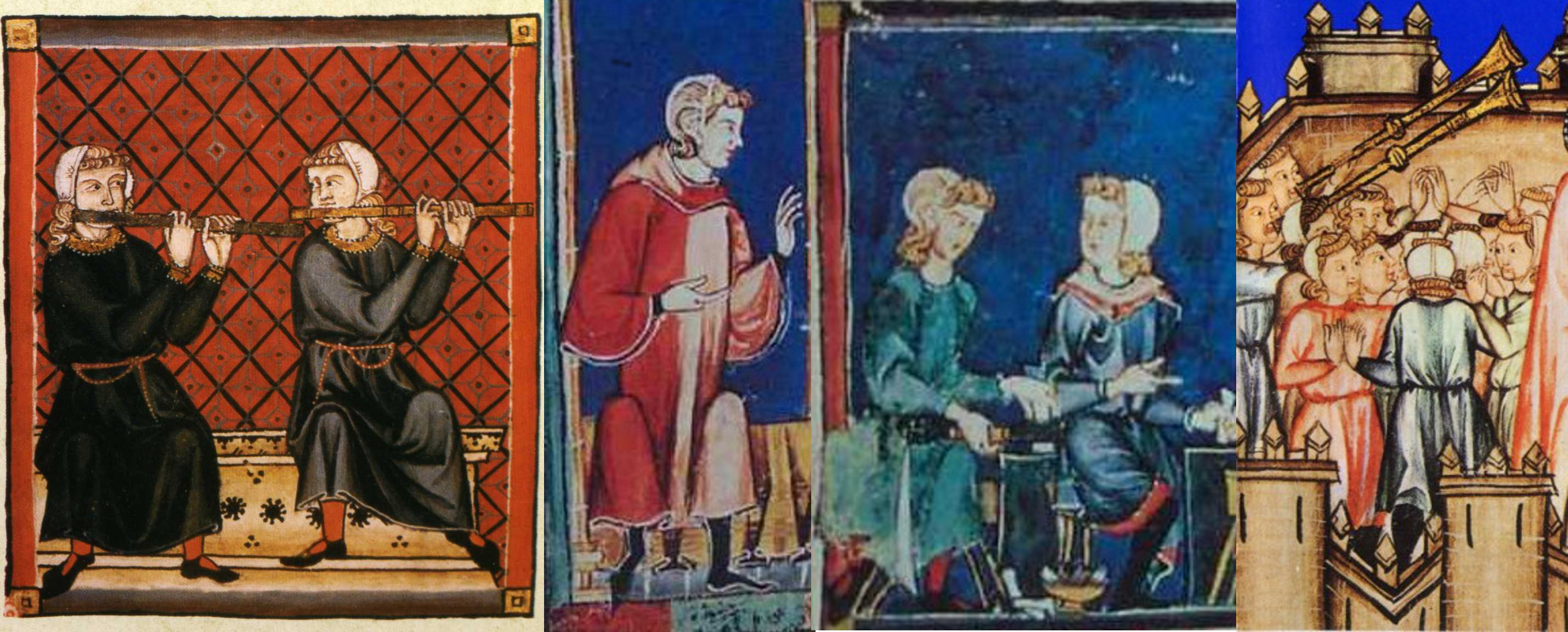 Cofia, collage, 1283-4 AD, Spain,  CSM, LJ