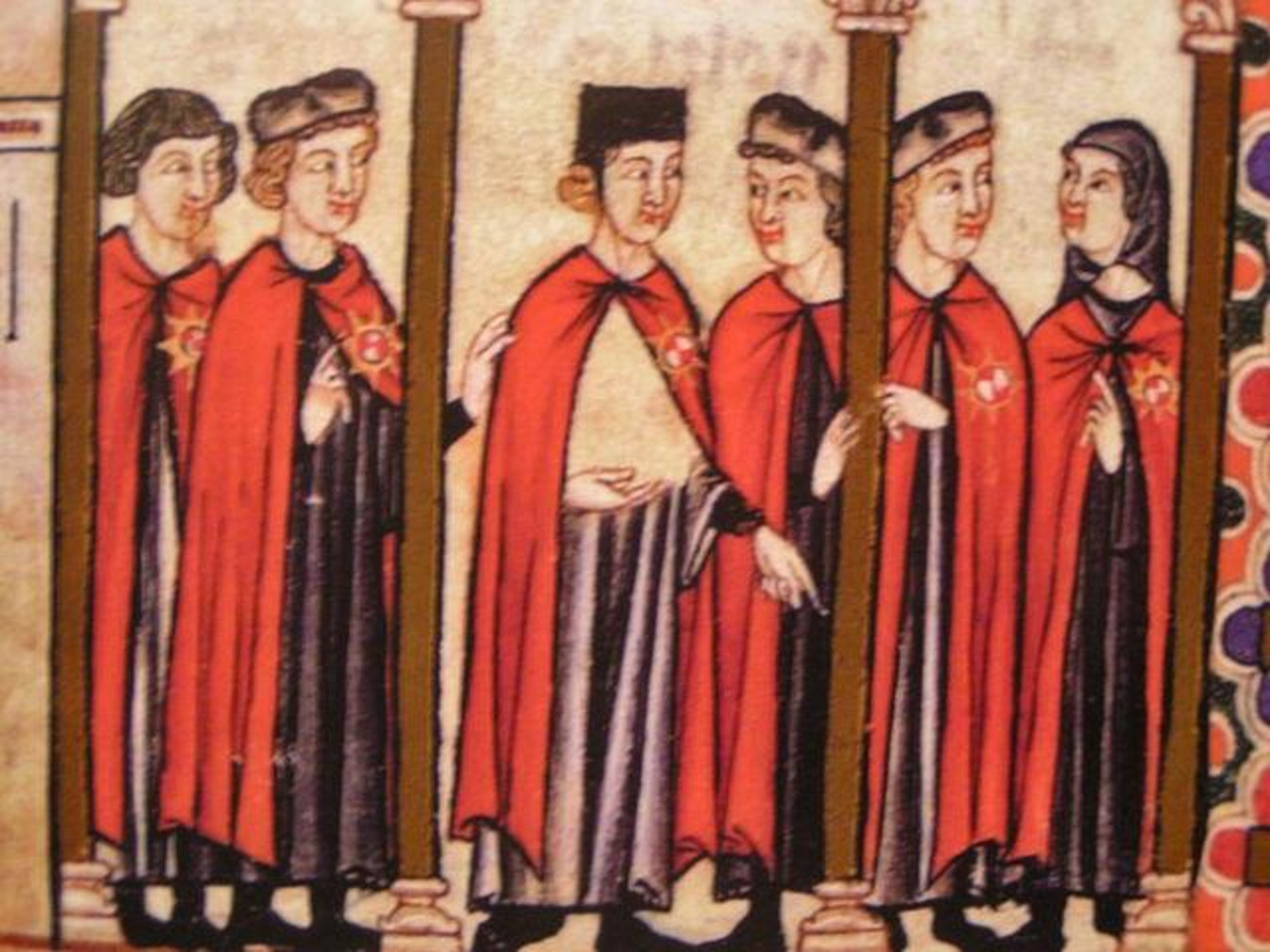 Beret worn by members of knightly order of st. Virgin Mary, 1284 AD, Spain, CSM 299