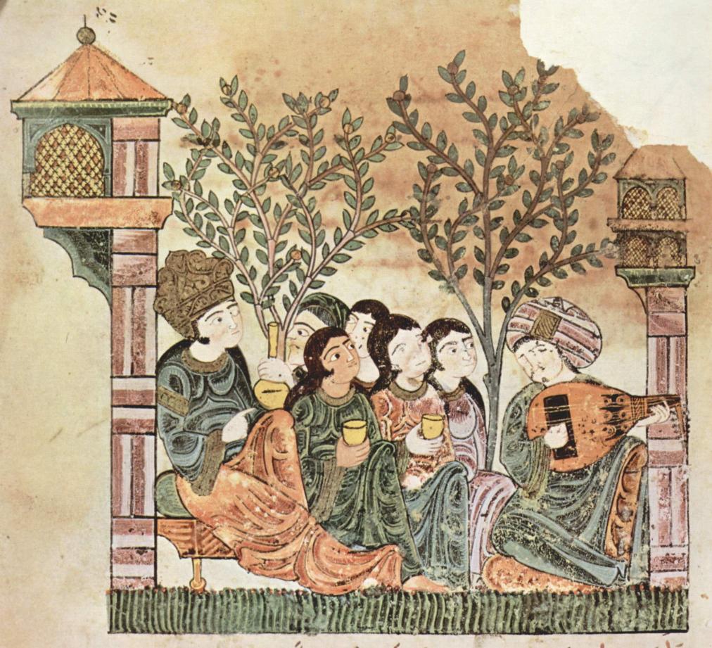 Muslimské krásky, 1250-1299, Španělsko, Hadith Bayād wa Riyād, folio 10r