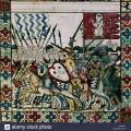 Cantigas de Santa Maria 181, křesťané v čele dvou soupeřících maurských
vojsk v Africe. Pod praporem panny Marie maurský král Marrakéše Umar al
Murtadá vyhrává bitvu. Útok křesťanské těžké kavalerie ve službách...