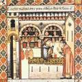 Cantigas de Santa Maria 108. Židovský lékárník v lékárně.